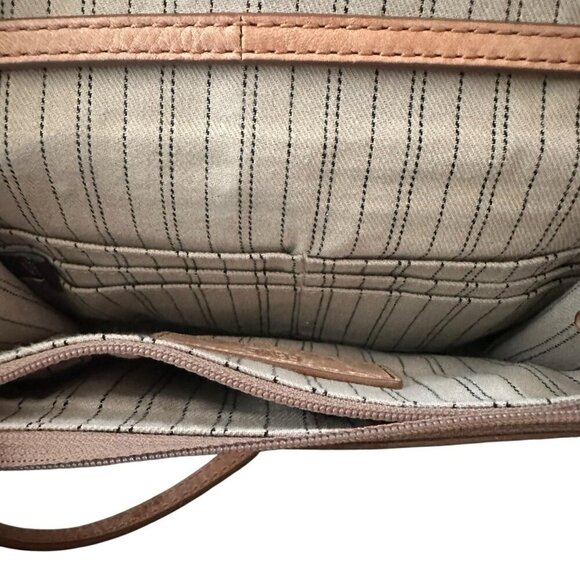 Frye Melissa Natural Brown Clutch Crossbody Versatile Leather Bag Western - Picture 5 of 8